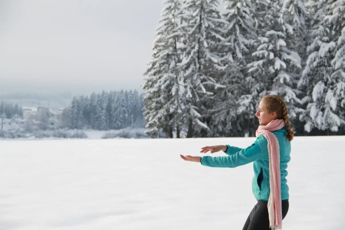Qi Gong practice in nature